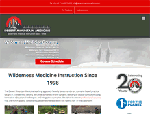 Tablet Screenshot of desertmountainmedicine.com